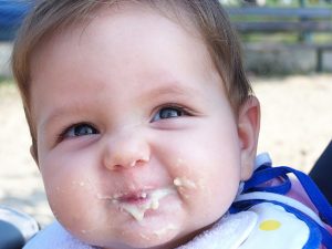 just a cute kid eating stuff